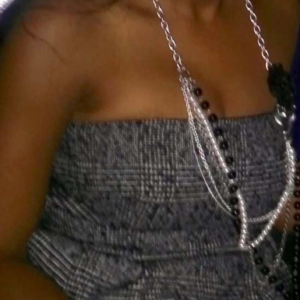 Strapless Wool Blend Dress